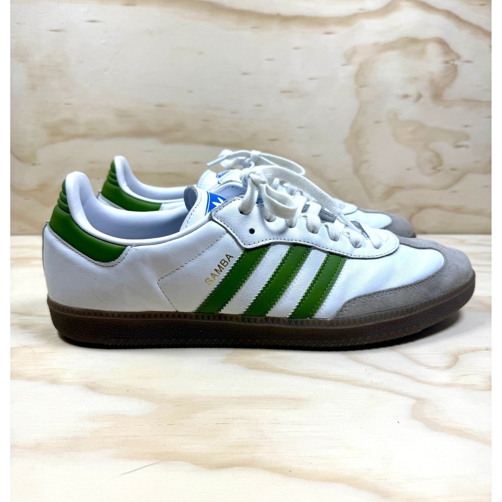 Adidas Samba OG White Tech Olive EE7055 Men's Size 13 Rare 2019 Green Gum